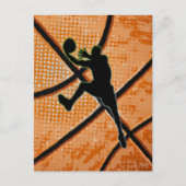 Basketball Player Briefkaart (Voorkant)