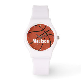 Basketball Player/Coach aangepaste tekstpoorten vo Horloge