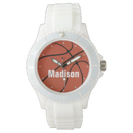 Basketball Player/Coach aangepaste tekstpoorten vo Horloge