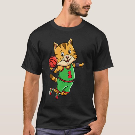 Basketball Player Coach Bball Hoop Cat Owner T-shirt (Voorkant)