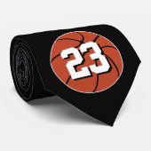 Basketball Player/Coach Custom Number of Letters Stropdas (Opgerold)