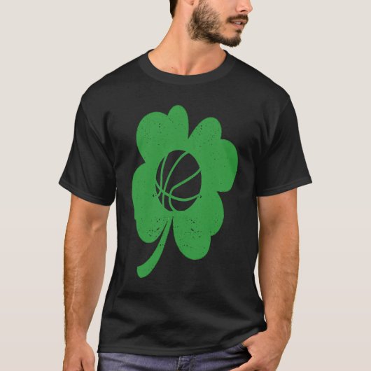 Basketball Player Coach Shamrock St Patricks Day I T-shirt (Voorkant)