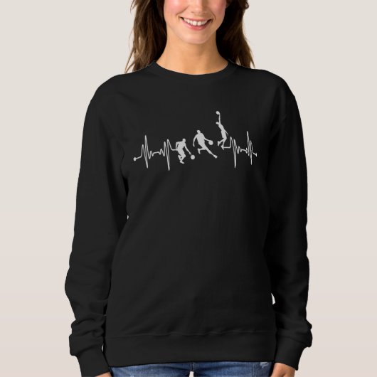 Basketball Player Coach Team Bball EKG Trui (Voorkant)