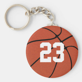 Basketball Player Custom Jersey Number of Letters Sleutelhanger