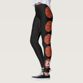 Basketball Player Custom Jersey Number Sports Team Leggings (Links)