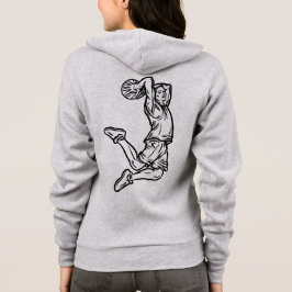 Basketball Player doet een donkerder ontwerp voor  Hoodie