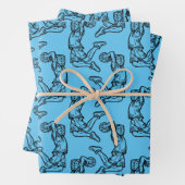 Basketball Player doet een donkerder ontwerp voor Inpakpapier Vel (In situ)