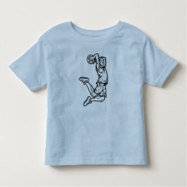 Basketball Player doet een donkerder ontwerp voor  Kinder Shirts