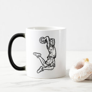 Basketball Player doet een donkerder ontwerp voor Magische Mok
