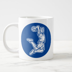 Basketball Player Doing Slam Dunk Light Design Grote Koffiekop