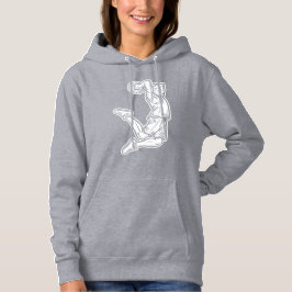 Basketball Player Doing Slam Dunk Light Design Hoodie