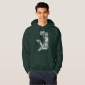 Basketball Player Doing Slam Dunk Light Design Hoodie (Voorkant volledig)