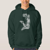 Basketball Player Doing Slam Dunk Light Design Hoodie (Voorkant)