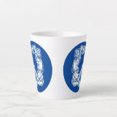 Basketball Player Doing Slam Dunk Light Design Latte Mok (Voorkant)