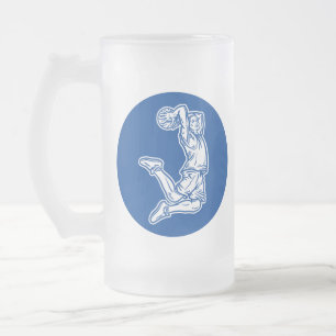 Basketball Player Doing Slam Dunk Light Design Matglas Bierpul