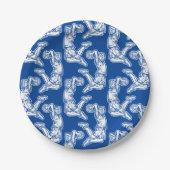 Basketball Player Doing Slam Dunk Light Design Papieren Bordje (Voorkant)