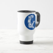 Basketball Player Doing Slam Dunk Light Design Reisbeker (Voorkant rechts)