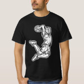 Basketball Player Doing Slam Dunk Light Design T-shirt (Voorkant)