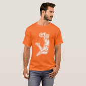 Basketball Player Doing Slam Dunk Light Design T-shirt (Voorkant volledig)