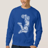 Basketball Player Doing Slam Dunk Light Design Trui (Voorkant)
