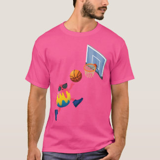 Basketball Player Easter Egg Funny Sports Boys Kin T-shirt
