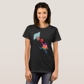 Basketball Player Easter Egg Funny Sports Boys Kin T-shirt (Voorkant volledig)