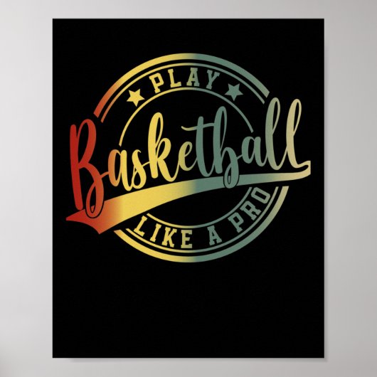 Basketball Player Fans College Basketball Coach Poster (Voorkant)