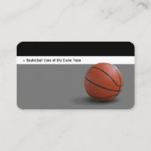 Basketball Player-foto | Basketball Coach Business Visitekaartje (Achterkant)
