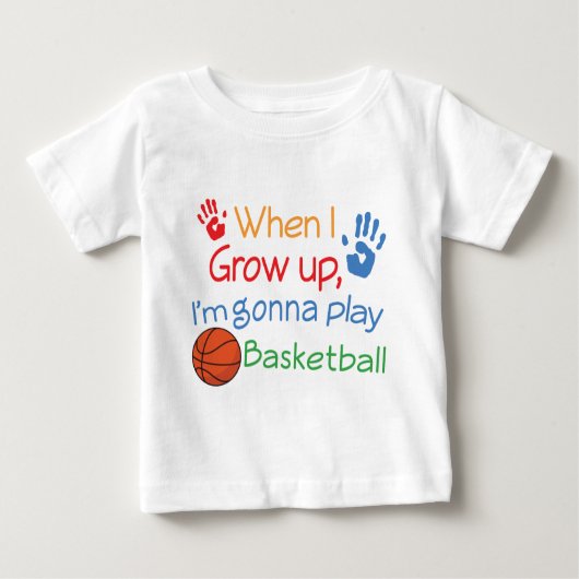 Basketball Player (Future) Baby Baby T-Shirt (Voorkant)