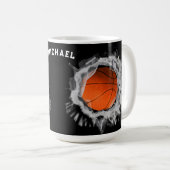 Basketball Player Gift Koffiemok (Voorkant rechts)