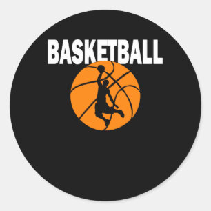 Basketball Player Gift Ronde Sticker