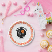 Basketball Player Girl, Basketball Girl  Birthday Papieren Bordje (Feest)