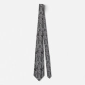 Basketball Player Graphic Sports Necktie Black Stropdas (Voorkant)