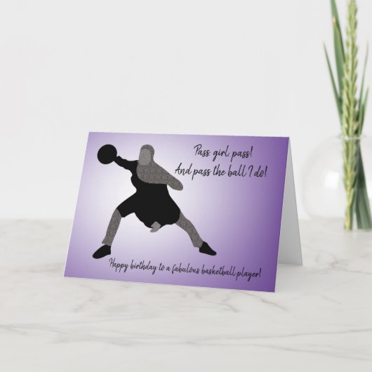 Basketball Player Kaart (Voorkant)