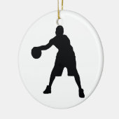 Basketball Player Keramisch Ornament (Links)