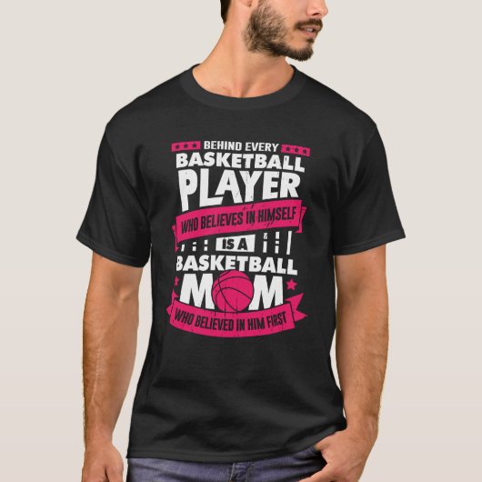Basketball Player mam T-shirt (Voorkant)