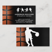Basketball Player met Ball Visitekaartje (Voorkant / Achterkant)