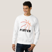 Basketball Player | Minimale moderne vormgeving Trui (Voorkant volledig)