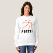Basketball Player | Minimale moderne vormgeving Trui (Voorkant volledig)