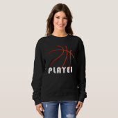 Basketball Player | Minimale moderne vormgeving Trui (Voorkant volledig)