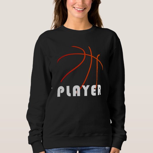 Basketball Player | Minimale moderne vormgeving Trui (Voorkant)