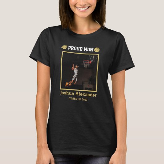 Basketball player Modern Photo afstuderen class T-shirt (Voorkant)