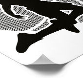 Basketball Player (monochroom) 2 Poster (Hoek)