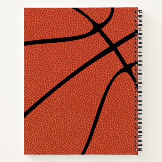 Basketball Player Name Text Custom Sports Playbook Notitieboek (Achterkant)