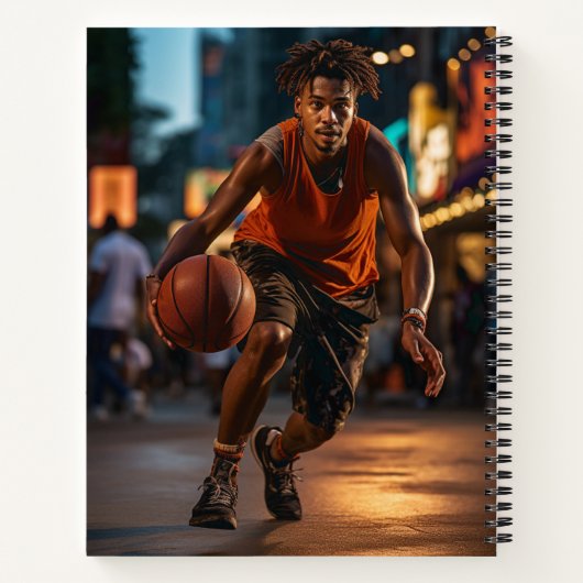 Basketball Player Notitieboek (Achterkant)