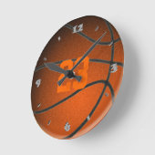 Basketball Player Number Ronde Klok (Hoek)
