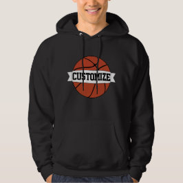 Basketball Player of Coach Custom Team Name / Text Hoodie