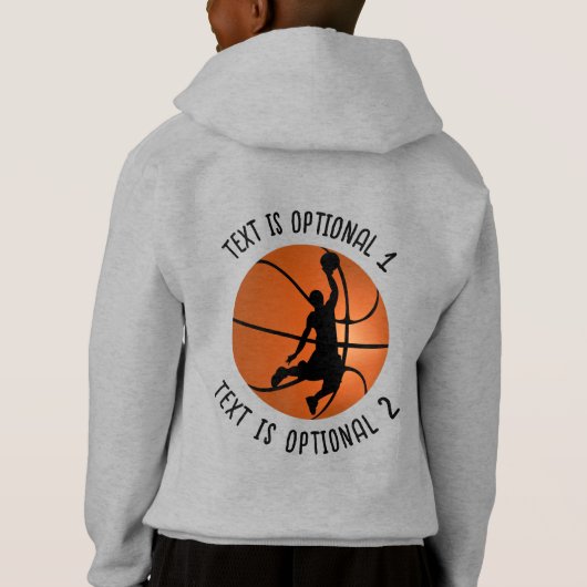 Basketball Player op Basketball (Achterkant)