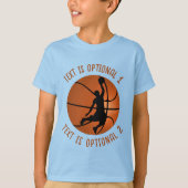 Basketball Player op Basketball T-shirt (Voorkant)