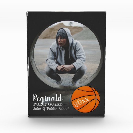 Basketball Player Photo Name and Year Fotoblokken (Voorkant)